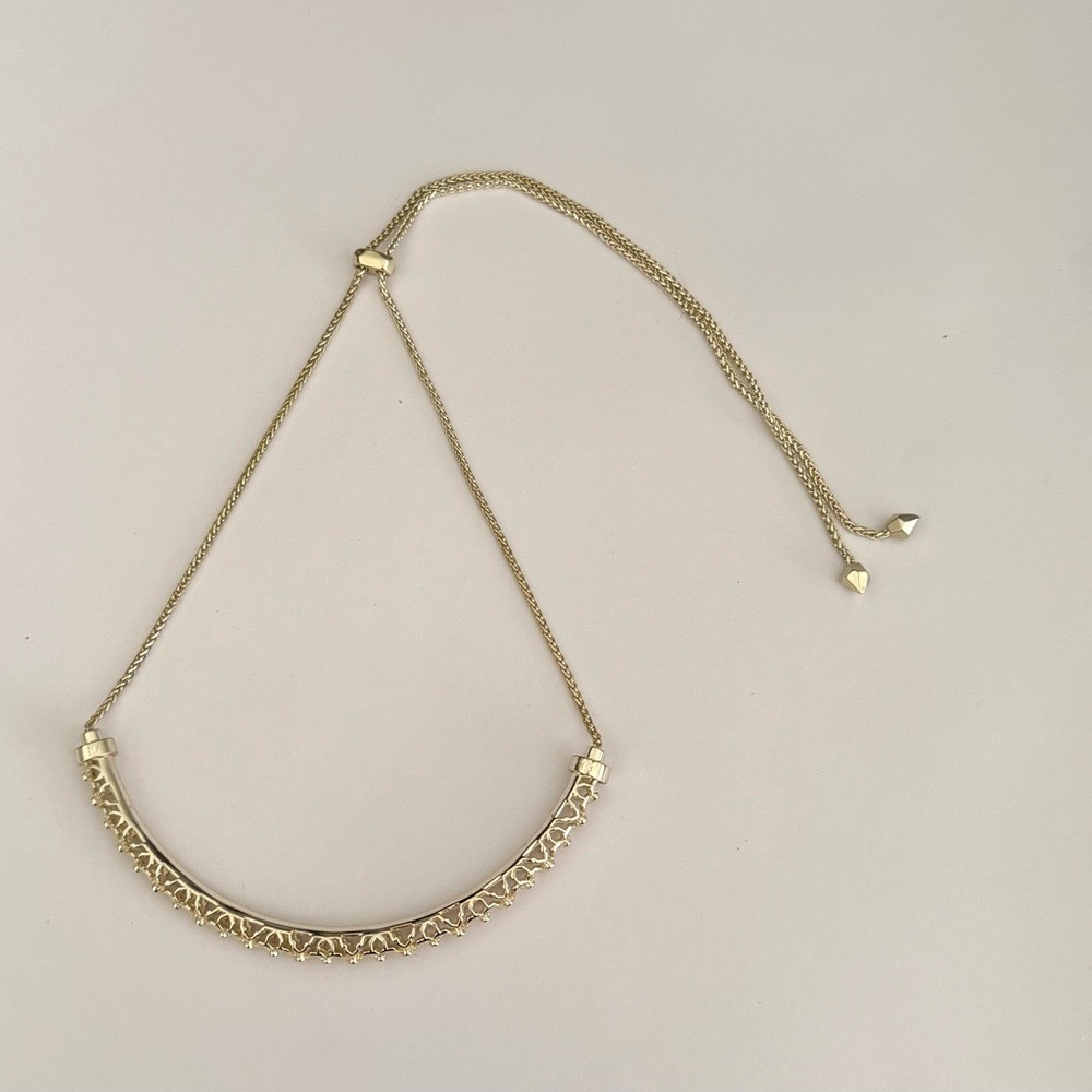 Kendra Scott Adjustable Gold Filigree Necklace